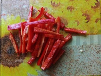 Funchosa su grybais Žingsnis 6