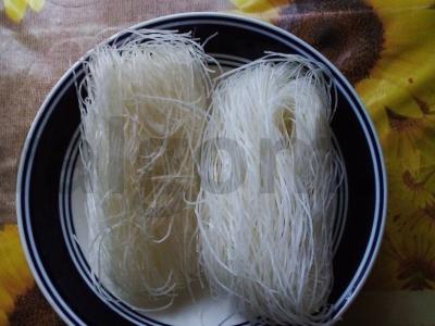 Funchosa su grybais Žingsnis 8