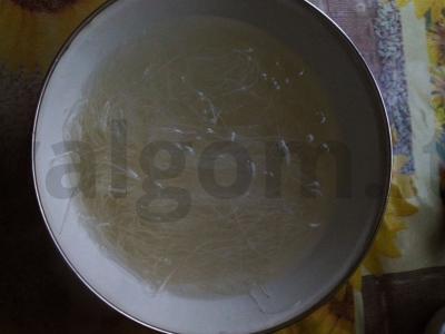 Funchosa su grybais Žingsnis 9