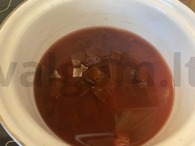 Jautienos kepenų sriuba su pomidorais „Donorska“ Žingsnis 3