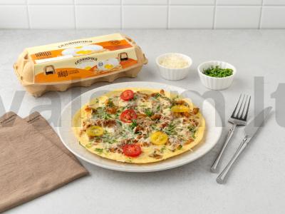 Omletas su voveraitėmis pagrindine nuotrauka