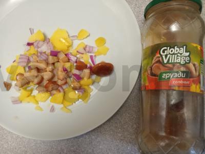 Salotas „Gruzdianka“ Žingsnis 3