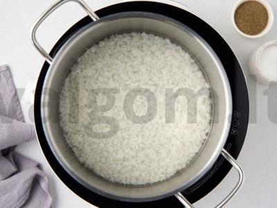 Ryžių apkepas su žuvies faršu Žingsnis 1