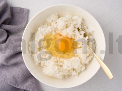 Ryžių apkepas su žuvies faršu Žingsnis 4