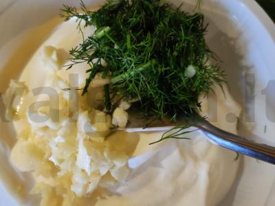 Jautienos dolma su grietinės ir česnako padažu Žingsnis 6