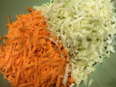 Salotas su ridikėliais, obuoliais ir morkomis Žingsnis 3