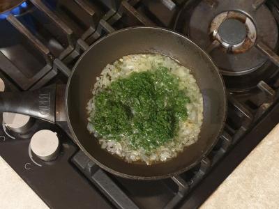 Makaronai su špinatais ir varške Žingsnis 3