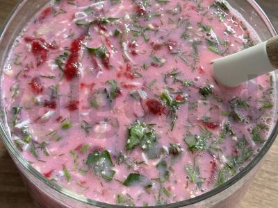 Donosko šaltas sriuba su ajranu Žingsnis 3