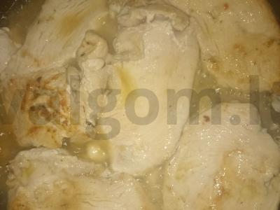 Kalakutų eskalopas su grietinės padažu Žingsnis 6