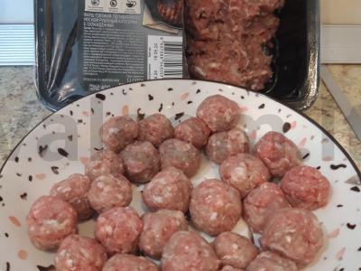 Borsčas su jautienos meatballs Žingsnis 4
