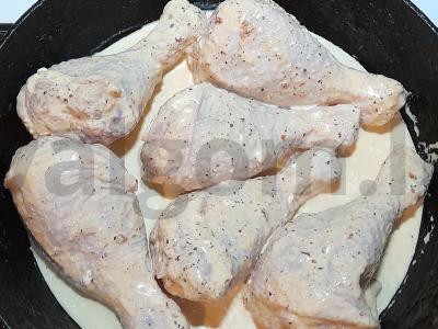 Kepta vištienos blauzda su brokoliais Žingsnis 2