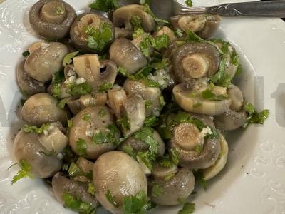 Marinuoti pievagrybiai su kalendra Žingsnis 5