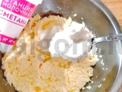 Švieži varškėčiai Žingsnis 2