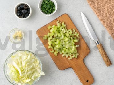 Salotos su salierais ir kukurūzais Žingsnis 1