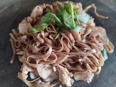 Grikių makaronai su rukola ir vištiena Žingsnis 9