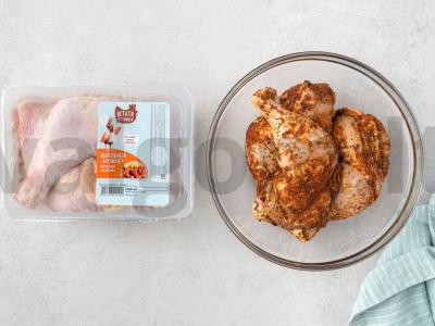 Vištienos šlaunelė su prieskonių mišiniu Žingsnis 1