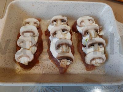 Keptas mėsa su grybais Žingsnis 6