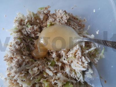 Avižinių dribsnių batonėliai su žaliu obuoliu Žingsnis 3