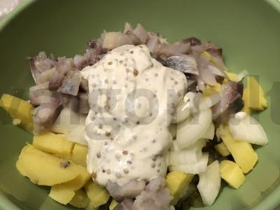 Vokiečių salotas su silke Žingsnis 8