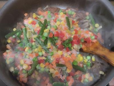 Troškinta jautiena su meksikietiška mišraine vakarienei Žingsnis 3