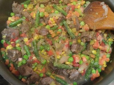 Troškinta jautiena su meksikietiška mišraine vakarienei Žingsnis 4