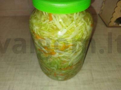Marinuota kopūstai su actu Žingsnis 5