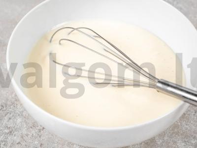 Krostata su rikota ir šokolado trupiniais Žingsnis 3