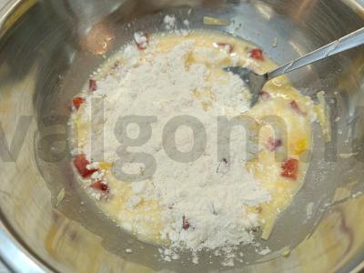 Varškės paplotėlis su pomidoru Žingsnis 5