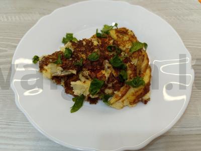 Varškės paplotėlis su pomidoru Žingsnis 7