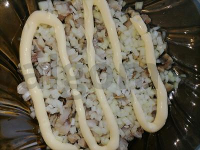 Salotas „Silkė po kailiu“ be žaliojo svogūno Žingsnis 2