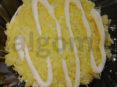 Salotas „Silkė po kailiu“ be žaliojo svogūno Žingsnis 3