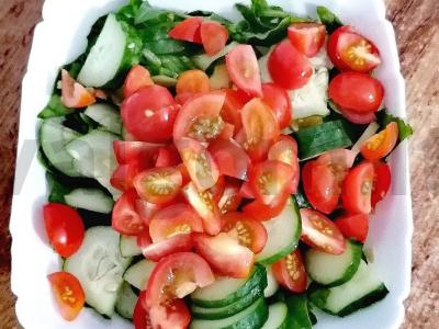 Vitaminų salotas su špinatais Žingsnis 4