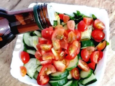 Vitaminų salotas su špinatais Žingsnis 5