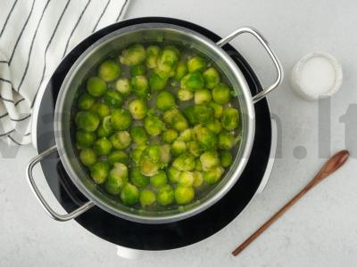 Briuselio kopūstai žiemai Žingsnis 1