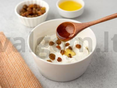 Kepti obuoliai su varške ir medumi Žingsnis 2