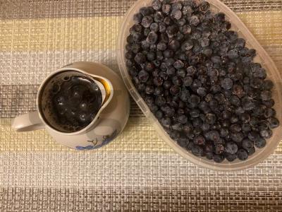 Arbatos kokteilis „Mėlynė ir grietinėlė“ Žingsnis 5