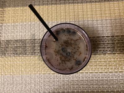 Arbatos kokteilis „Mėlynė ir grietinėlė“ Žingsnis 7