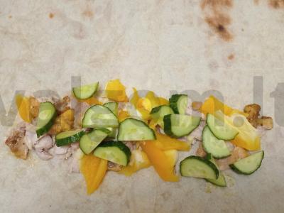 Šašlykas su vištiena, daržovėmis ir grietinės padažu Žingsnis 4