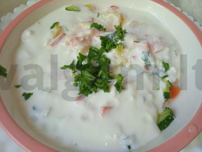 Šaltas indų sriuba su kefyru Žingsnis 6