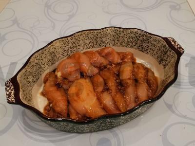 Keptas vištienos filė medaus-sojų marinate Žingsnis 7