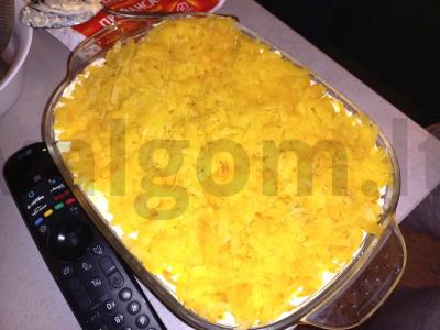 Salotas „Vyrų ašaros“ su vištienos krūtinėle Žingsnis 2