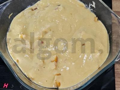 Obuolių ir persikų pyragas Žingsnis 4