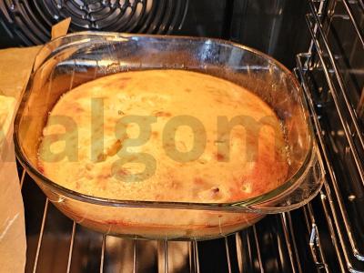 Obuolių ir persikų pyragas Žingsnis 5