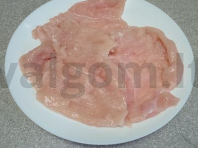 Vištienos kotletai su džiovintomis žolelėmis Žingsnis 1