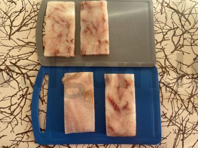 Menkių steikai, kepti oro grilyje Žingsnis 1