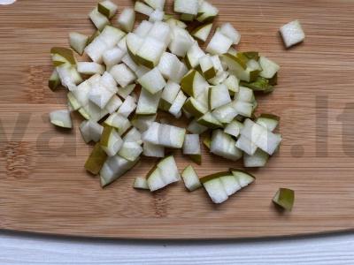 Varškės blyneliai su kriaušėmis Žingsnis 7