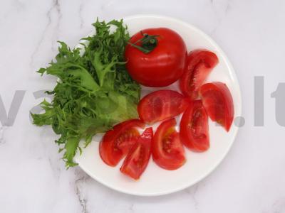 Traškūs cukinijų ritinėliai su daržovėmis Žingsnis 5