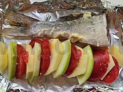 Ešerys su daržovėmis orkaitėje Žingsnis 2