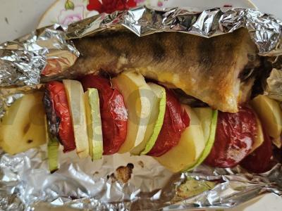 Ešerys su daržovėmis orkaitėje Žingsnis 3