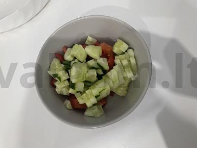 Salotos su ožkos sūriu ir skrudinta duona Žingsnis 3